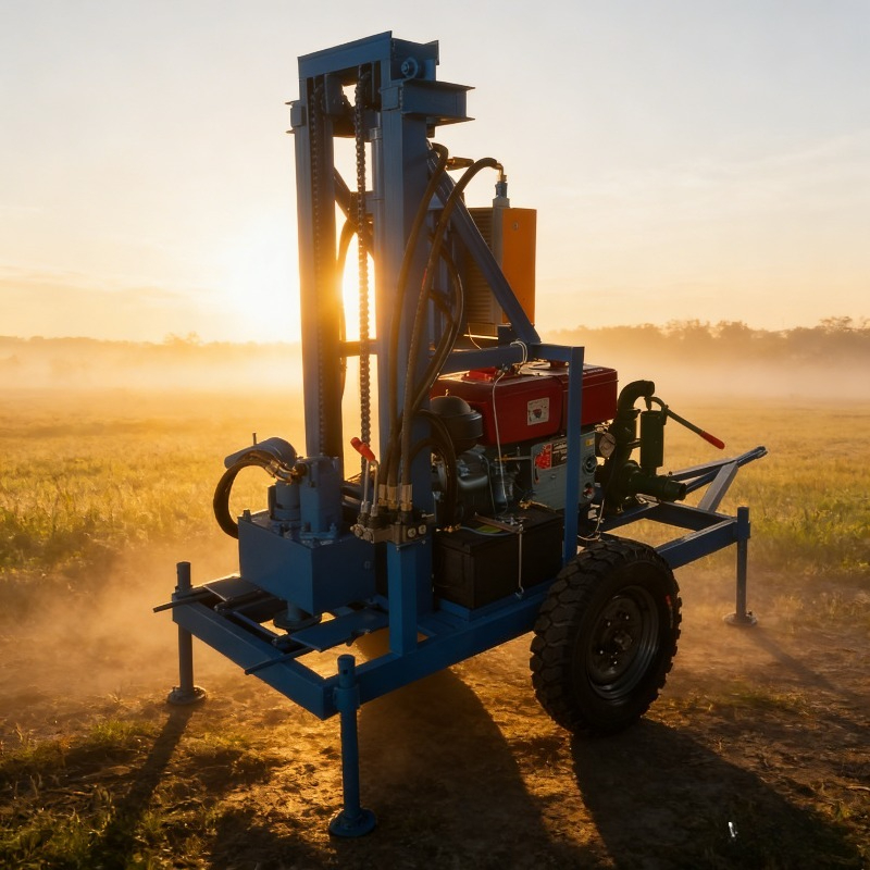 Heavy Equipment Drilling Rig - 工業用グレード小型青色ダイヤモンド水井戸掘削リグヘビーデューティー商用掘削装置