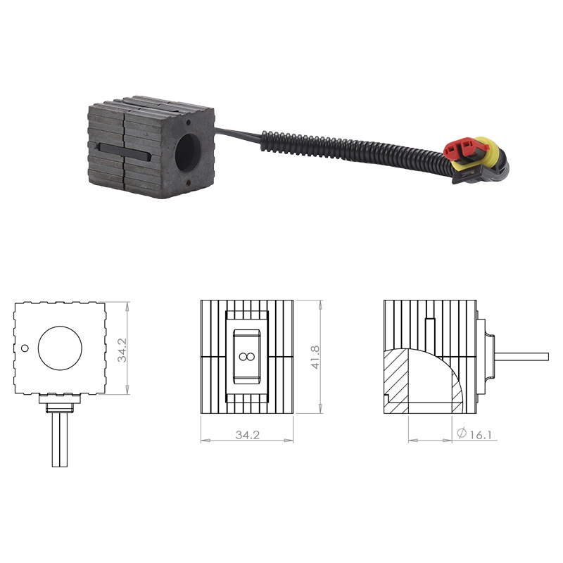 Heavy Equipment Mechanic - 12V 24V ソレノイドバルブコイル 重機用 サニー掘削機用 機械式重機部品