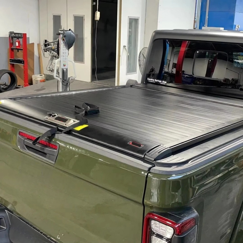 Heavy Equipment Rollers - ヘビーデューティー電動硬質アルミ合金製ローラーシャッターピックアップトラック用トノカバー、屋外オフロード機器