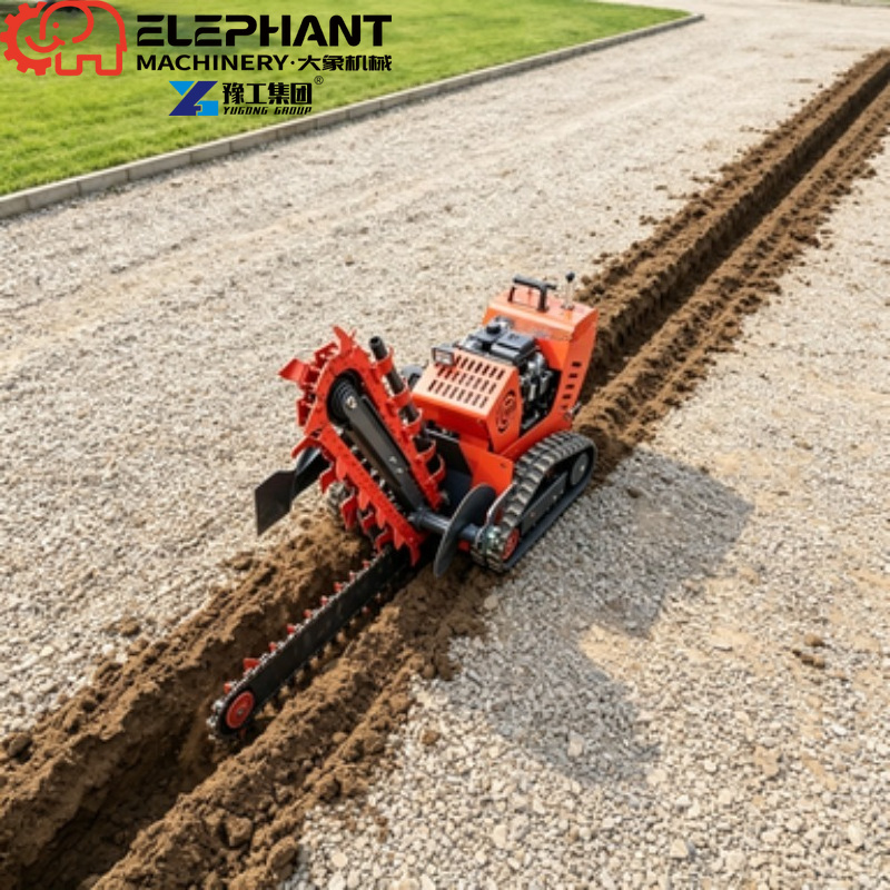 Heavy Equipment Trencher - 追跡式トレンチャー、小型農地掘削トレンチャー、地下配管工事用ヘビーデューティー溝堀機