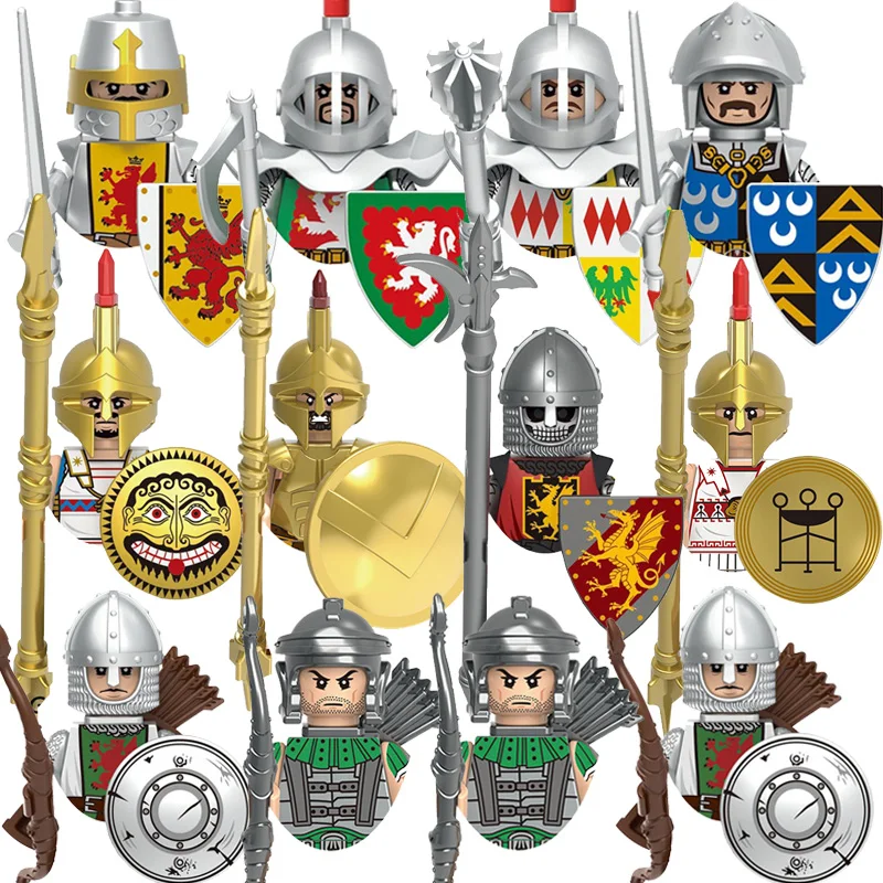 Heavy Equipment Armor - 子供のおもちゃ中世古代ギリシャ重歩兵装甲騎士アーチャー軍事フィギュア戦闘機器モデル男の子のギフト
