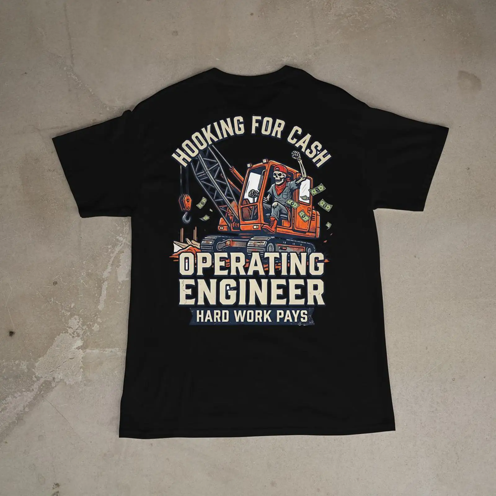 Heavy Equipment Quotes - オペレーティングエンジニア Tシャツ アンプクォート フックフォーマッシブ クロウド機器作業員 ヴィンテージ