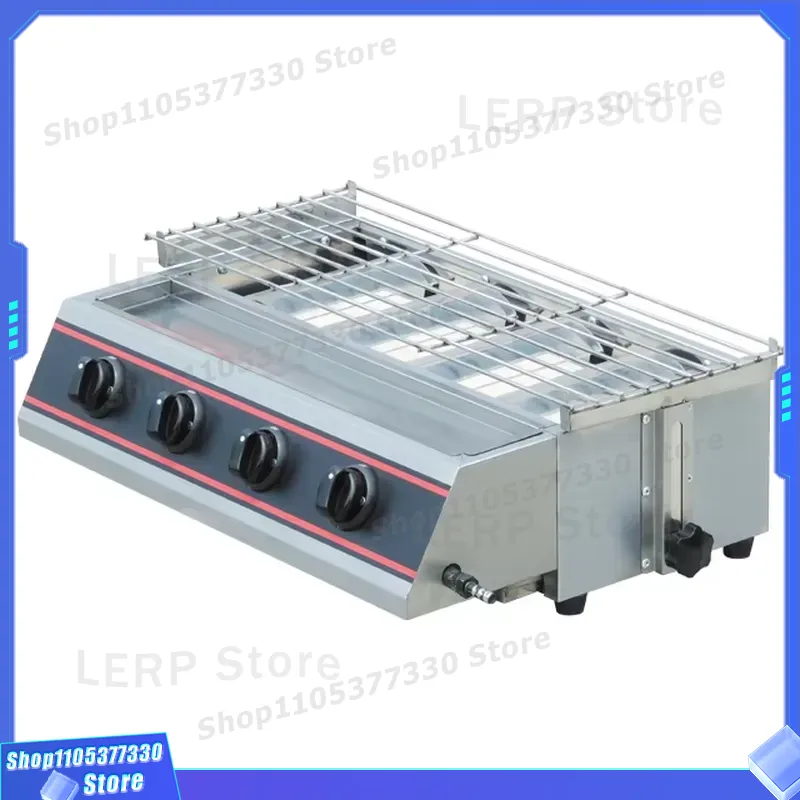 Heavy Equipment Kitchen - ステンレス製ガスBBQグリル 無煙業務用厨房機器 レストラン向けヘビーデューティー屋外調理器具