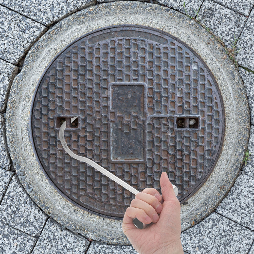 頑丈なマンホールカバーフック、金属製リフティングツール、ロン - Manhole Cover Lifting のレビューと価格