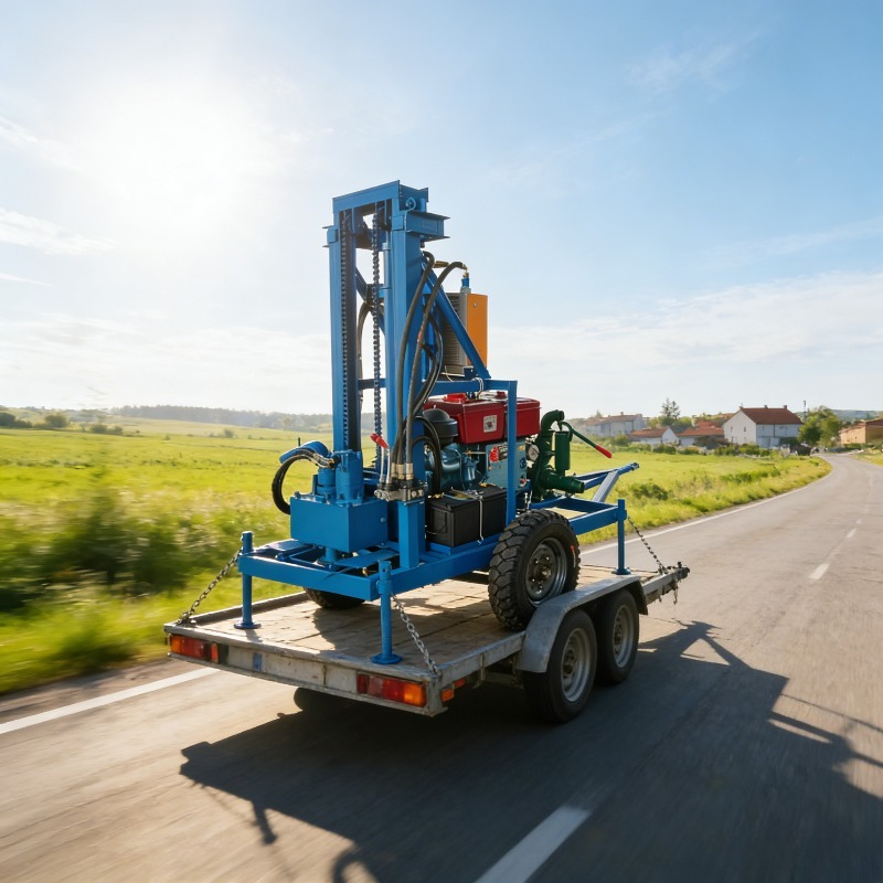 工業用グレード小型青色ダイヤモンド水井戸掘削リグヘビーデュー - Heavy Equipment Drilling Rig のレビューと価格