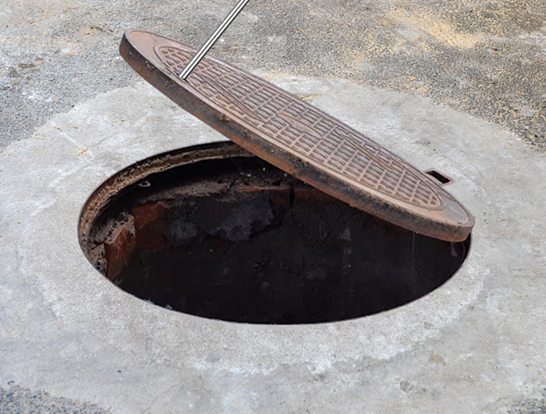 耐久性のあるステンレス鋼フックマンホールカバーローラーシャッ - Manhole Cover Lifting のレビューと価格