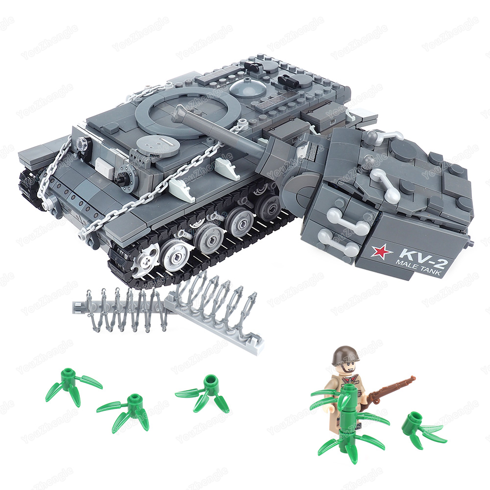 WW2 KV-2 重戦車ビルディングブロックアセンブリ MO - Heavy Equipment Armor のレビューと価格
