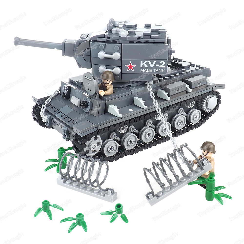 WW2 KV-2 重戦車ビルディングブロックアセンブリ MO - Heavy Equipment Armor のレビューと価格