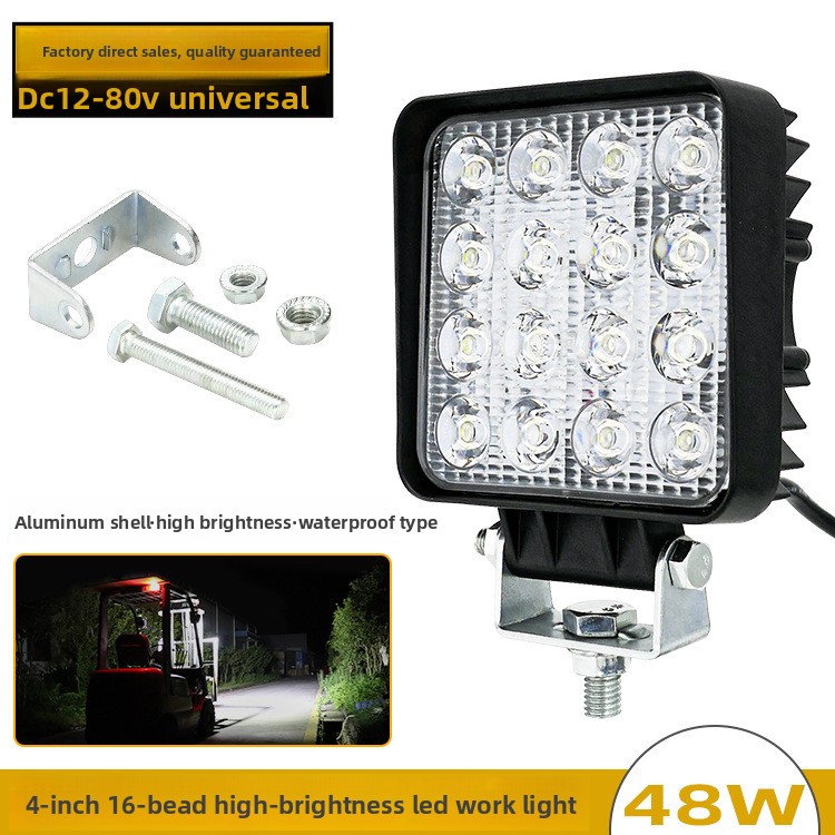 48W 16LED 4インチ 12V 24V LED作業灯  - Heavy Equipment Forklift のレビューと価格
