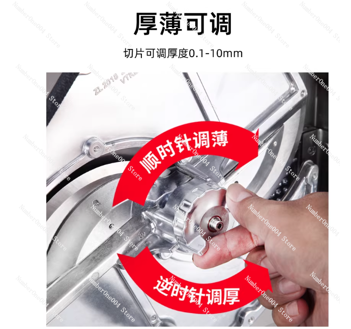 新型ステンレス製手動スライサー、厚さ調整可能、頑丈なキッチン - Heavy Equipment Kitchen のレビューと価格