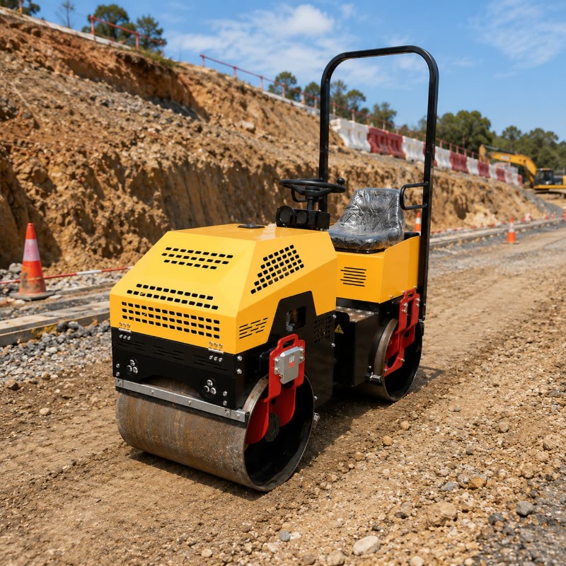 ダブルドラム振動式ロードローラーコンパクタヘビーデューティー - Heavy Equipment Rollers のレビューと価格