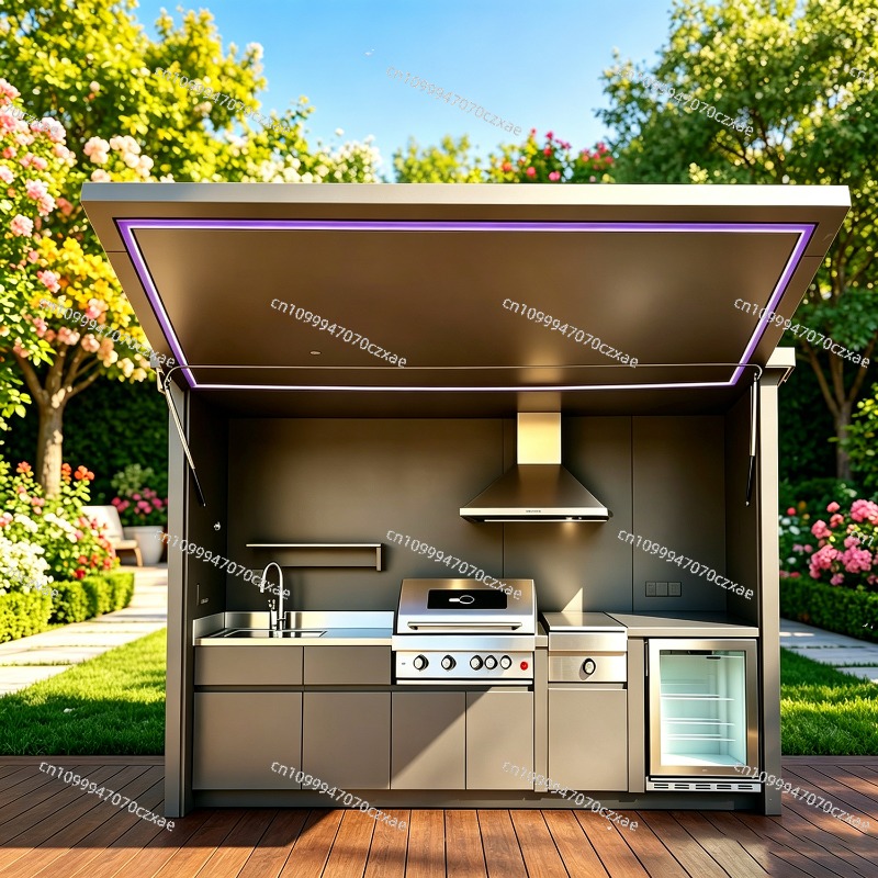全天候型屋外キッチンユニット、フル調理設備完備、日常使用向け - Heavy Equipment Kitchen のレビューと価格