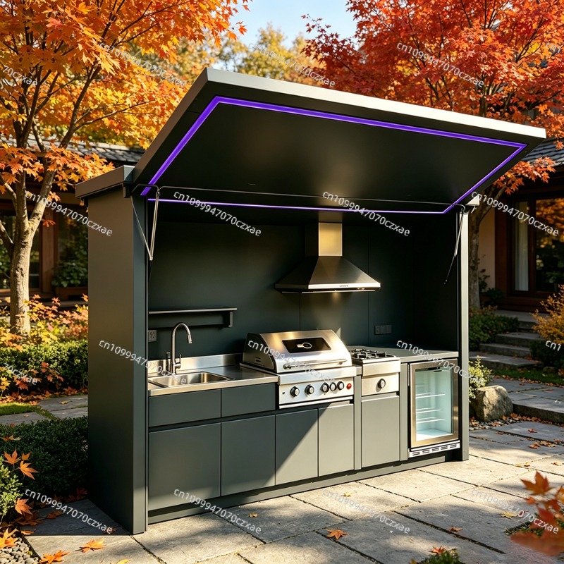 全天候型屋外キッチンユニット、フル調理設備完備、日常使用向け - Heavy Equipment Kitchen のレビューと価格