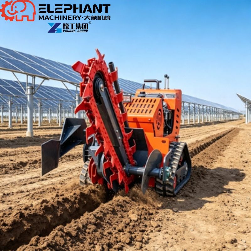 追跡式トレンチャー、小型農地掘削トレンチャー、地下配管工事用 - Heavy Equipment Trencher のレビューと価格