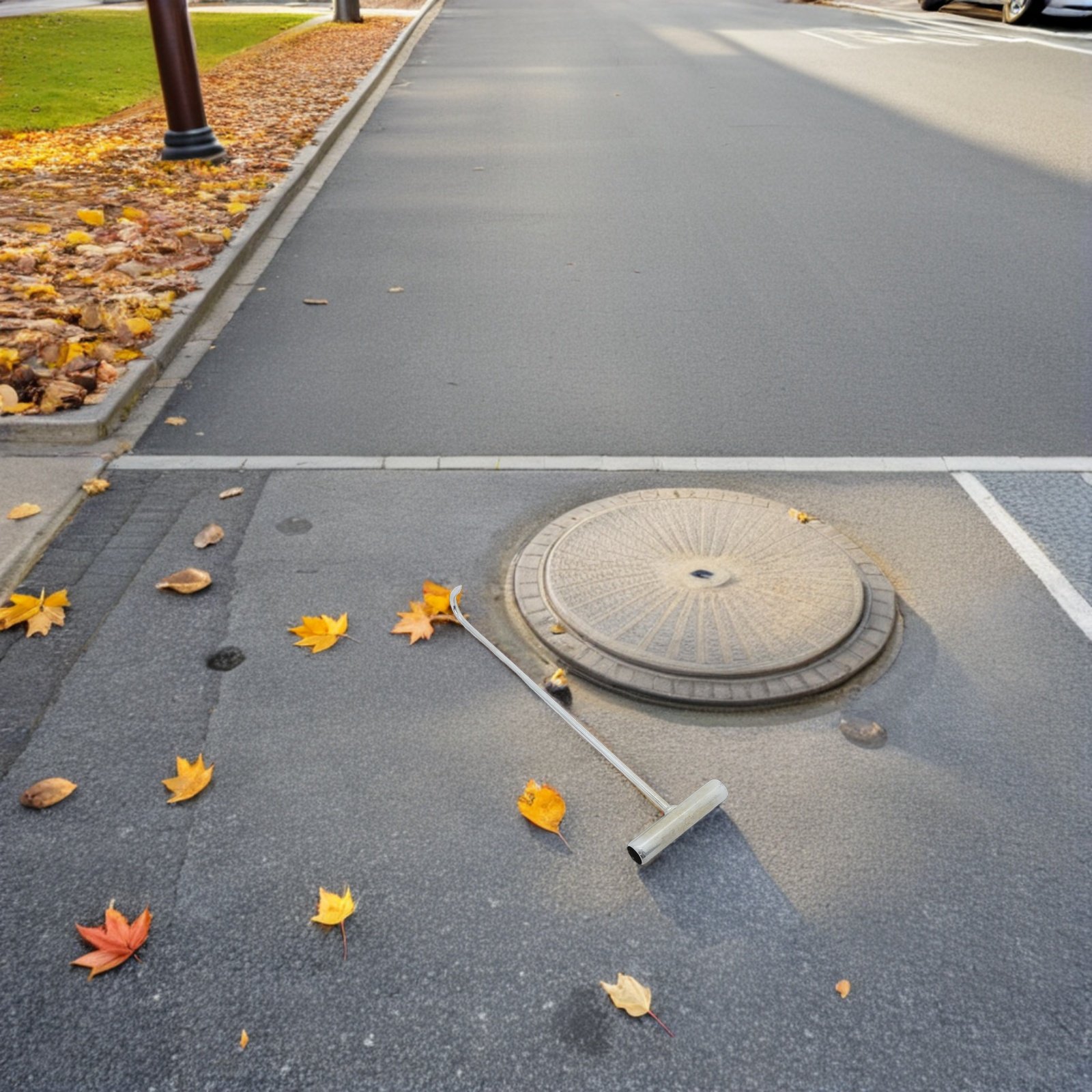 2個入りTハンドルマンホールカバーフック、頑丈なマンホールリ - Manhole Cover Lifting のレビューと価格