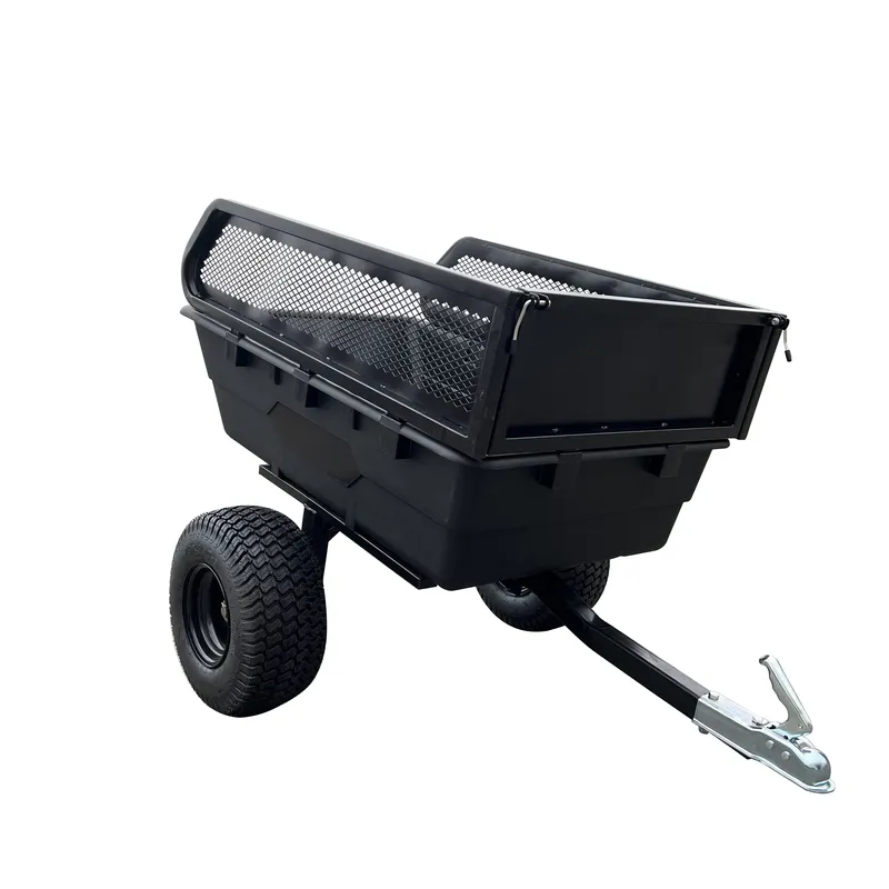 ATVクワッドバイク用ダンプカート、ガーデンヤードトレーラー - Heavy Equipment Hauler のレビューと価格