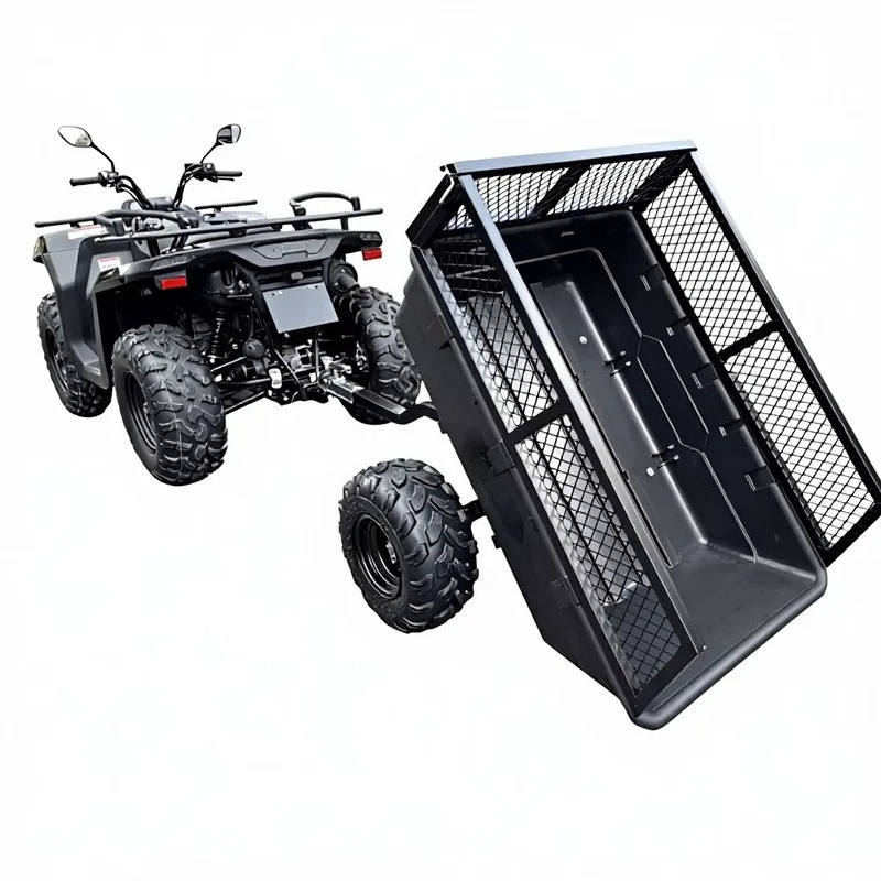ATVクワッドバイク用ダンプカート、ガーデンヤードトレーラー - Heavy Equipment Hauler のレビューと価格