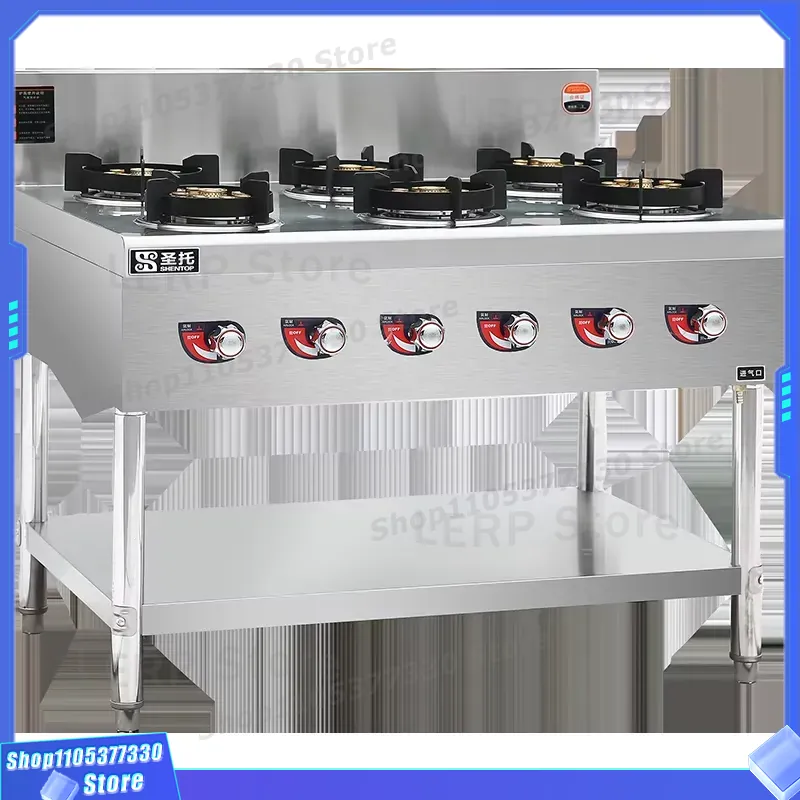 業務用6口ガスコンロ、卓上型レストラン厨房機器、頑丈な調理器 - Heavy Equipment Kitchen のレビューと価格