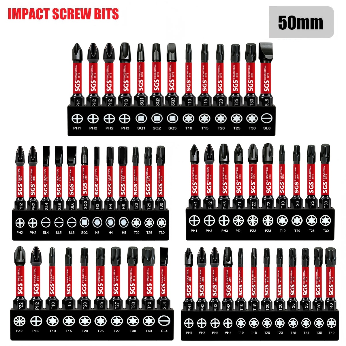 多機能ドライバービットセット、Ph、Pz、Sq、Hex、To - Heavy Equipment Mechanic のレビューと価格